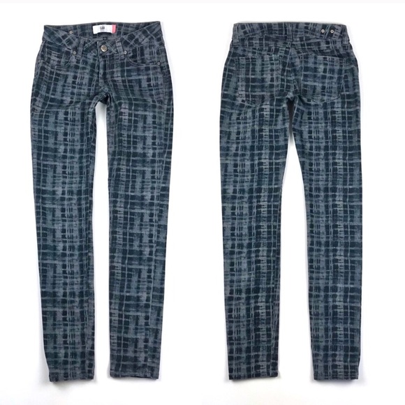 {CAbi} #3047 Blue Grid Curvy Skinny Jeans, $109 - Picture 6 of 8